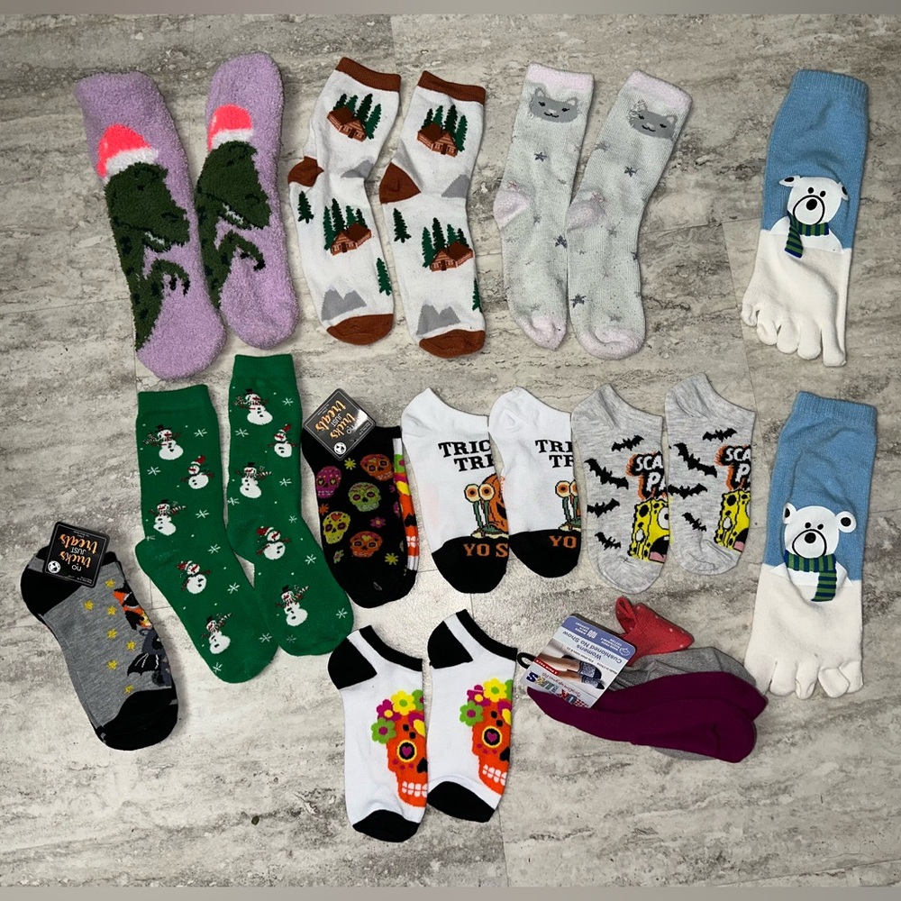 11 pairs of socks.